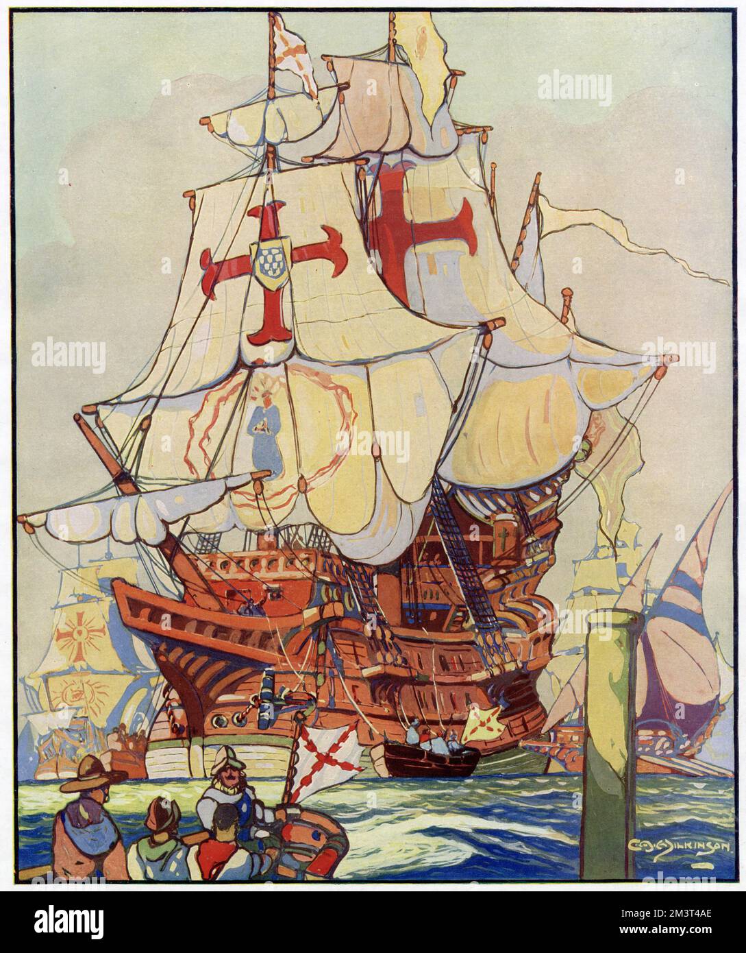 Spanish Armada Stock Photo