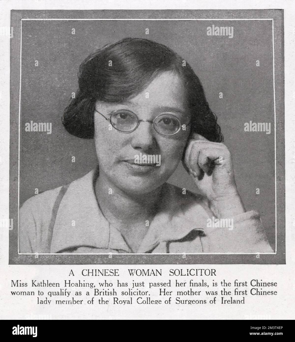 Kathleen Hoahing, 1st Chinese woman to become UK solicitor Stock Photo - Alamy