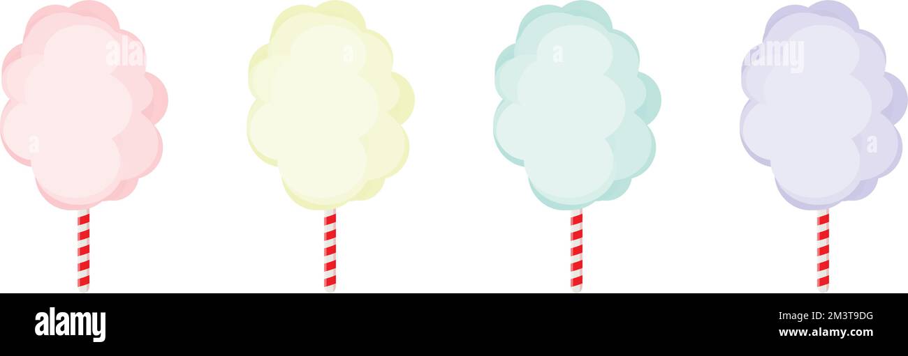Cotton candy icon in cartoon style isolated on white background. Films ...