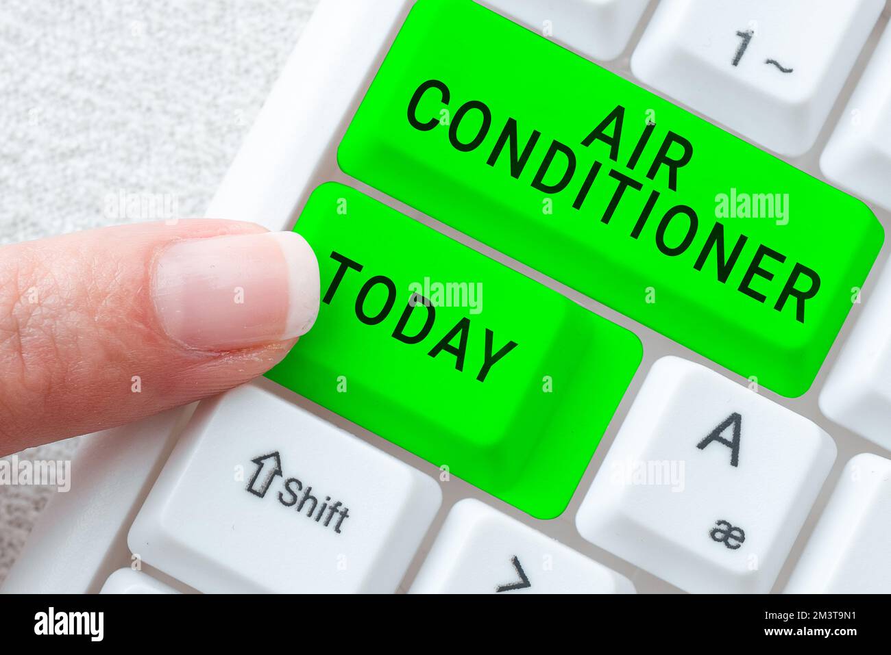 Handwriting text Air Conditioner. Word Written on apparatus for washing