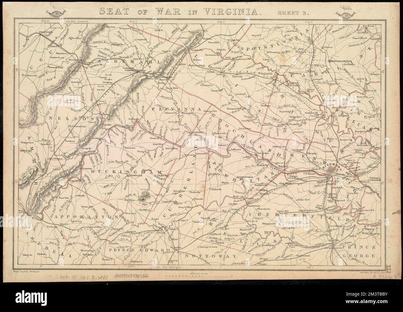 Seat of war in Virginia Virginia - Seat Of War In Virginia Virginia History Civil War 1861 1865 Maps United States History Civil War 1861 1865 Maps Norman B Leventhal Map Center Collection 2M3TBBY 