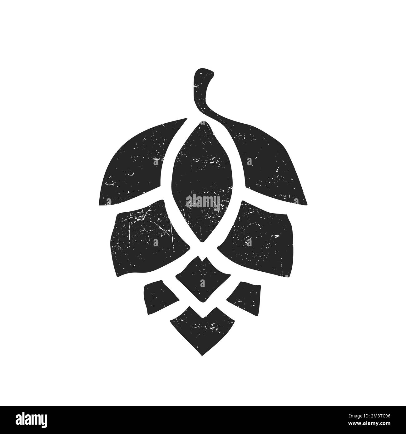 A beautiful design of a hop icon isolated on white background Stock ...