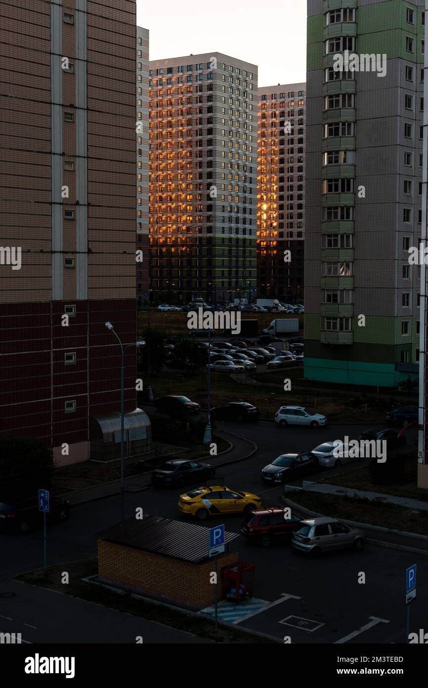 A vertical shot of the buildings in Moscow, Russia Stock Photo - Alamy