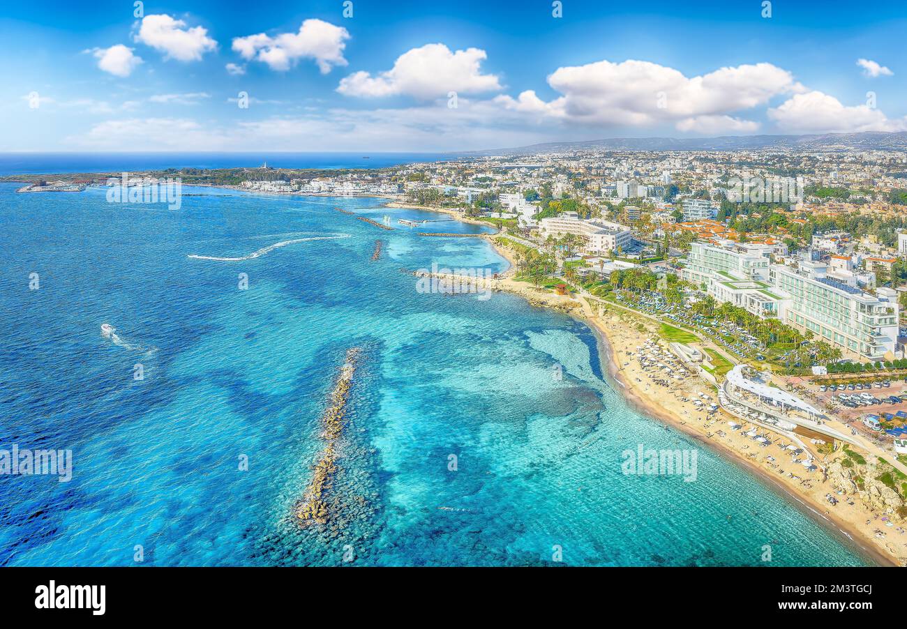 Aerial view paphos cyprus city hi-res stock photography and images - Alamy
