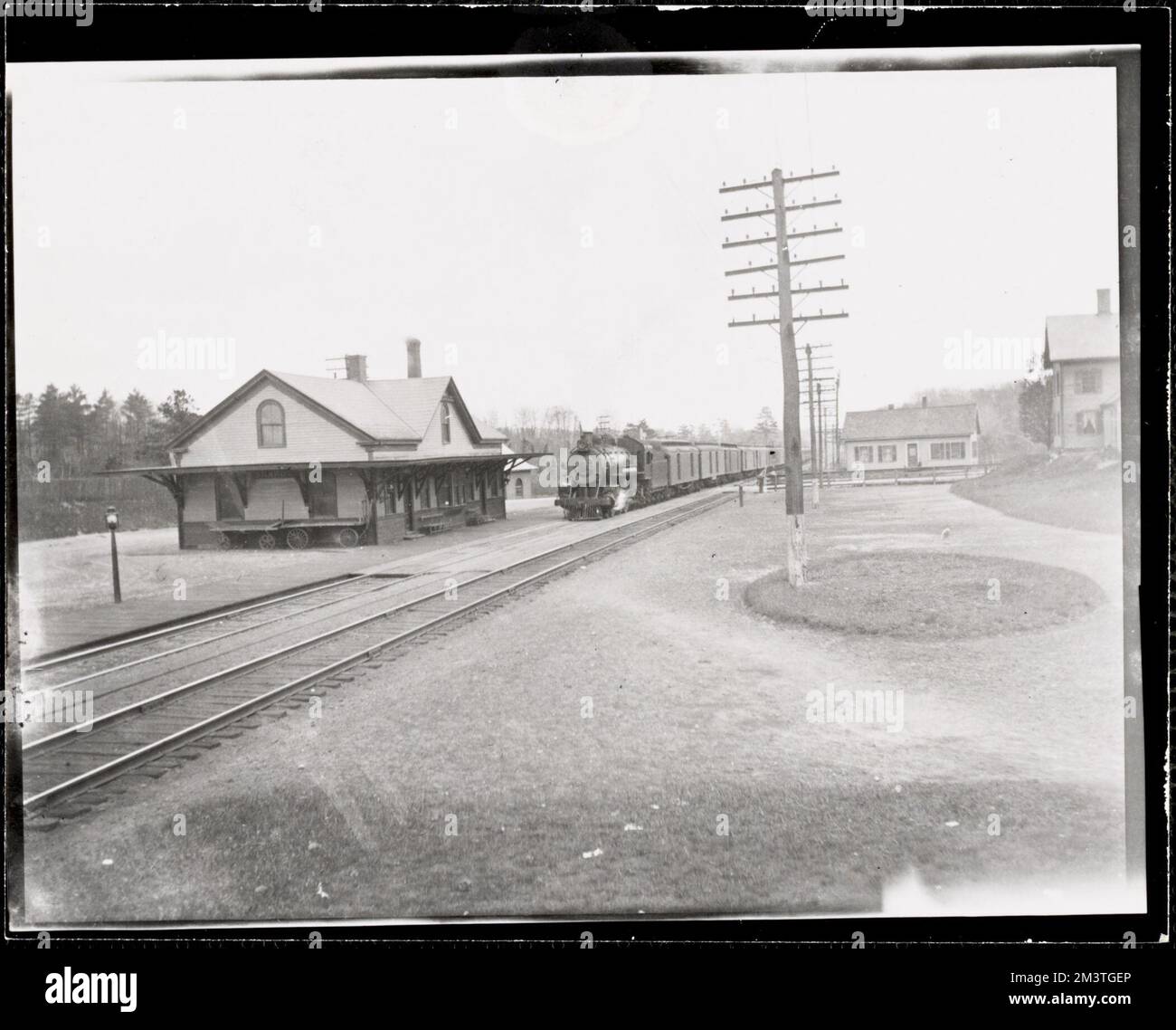 Sharon Station , Railroad stations. Sharon Public Library Photo