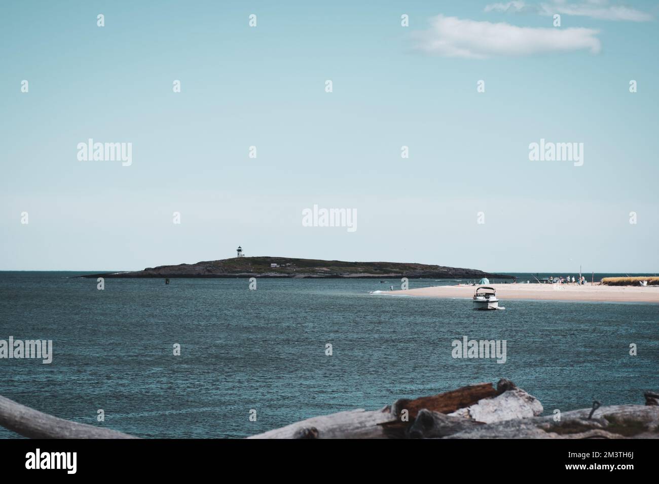 Low tide at Fort Popham, Phippsburg, Maine Stock Photo Alamy