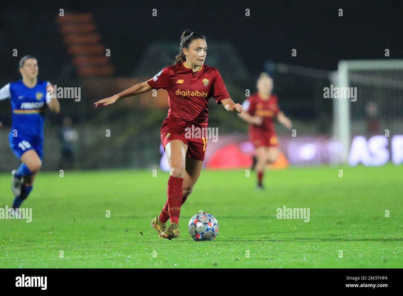 Annamaria Serturini (AS Roma) in action during the UEFA Womens Champions League group match AS Roma vs SKN St Polten at Stadio Comunale Domenico Francioni, Latina  (Tom Seiss/ SPP) Stock Photo