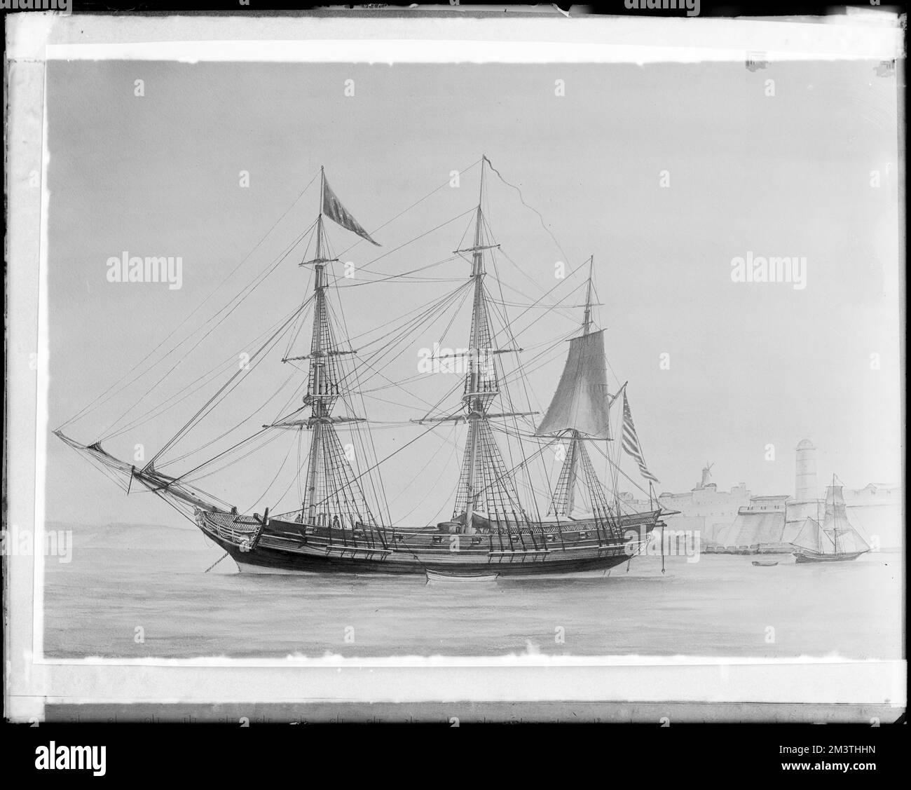 Shipping, Ship America of Salem, built 1804, George Crowninshield and ...