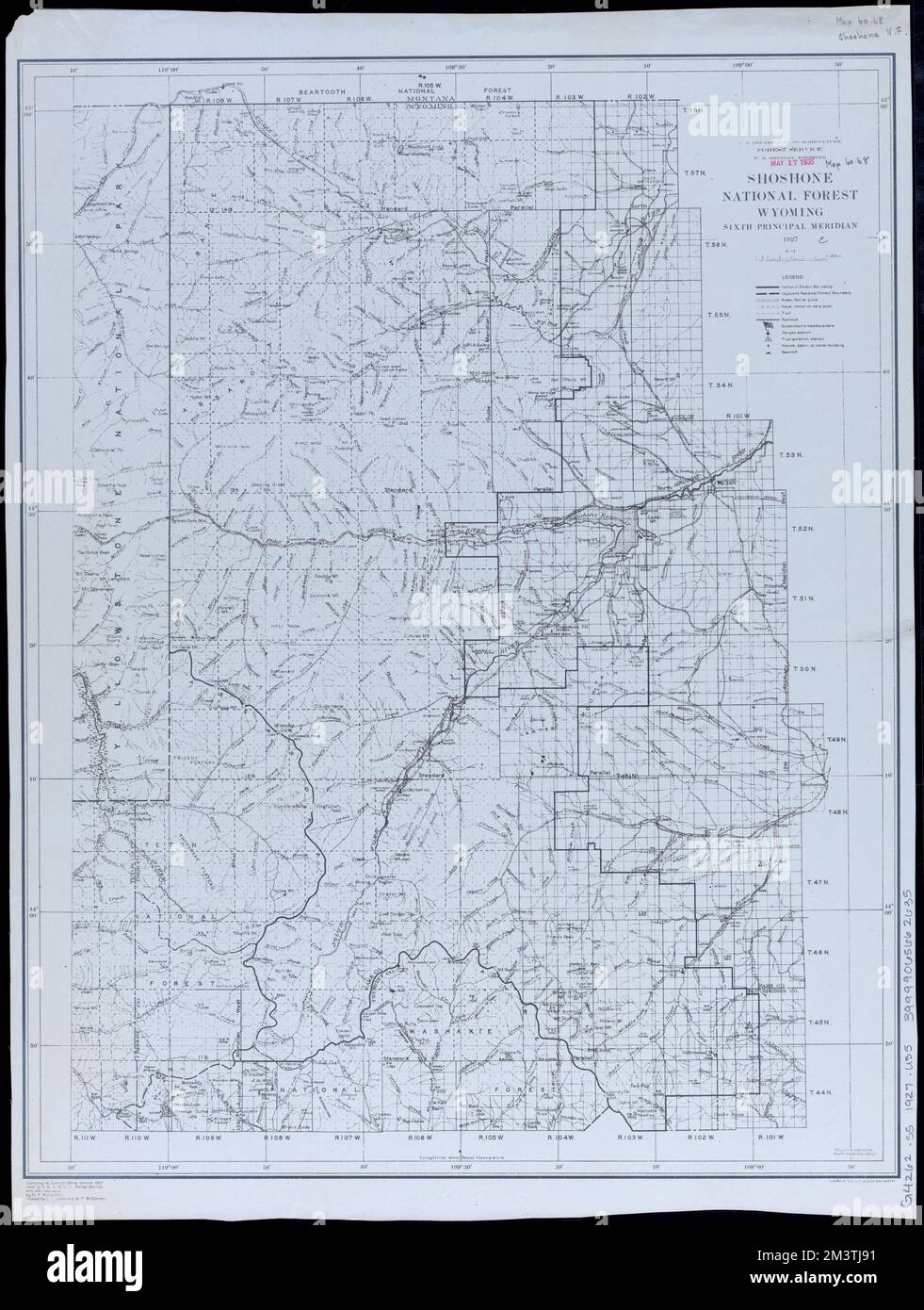 Shoshone National Forest, Wyoming , Shoshone National Forest Wyo., Maps