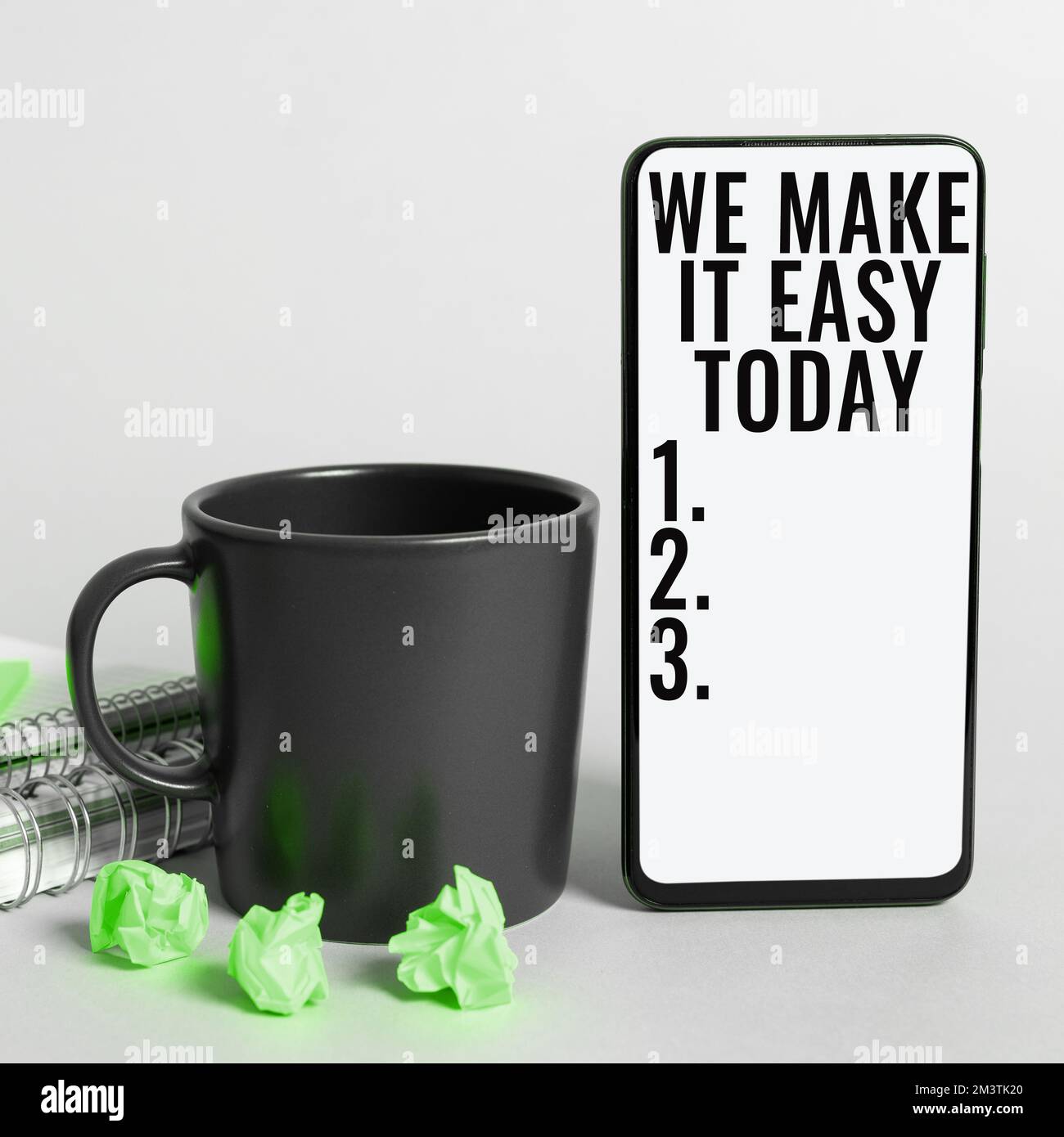Conceptual display We Make It Easy Today. Business approach Offering ...