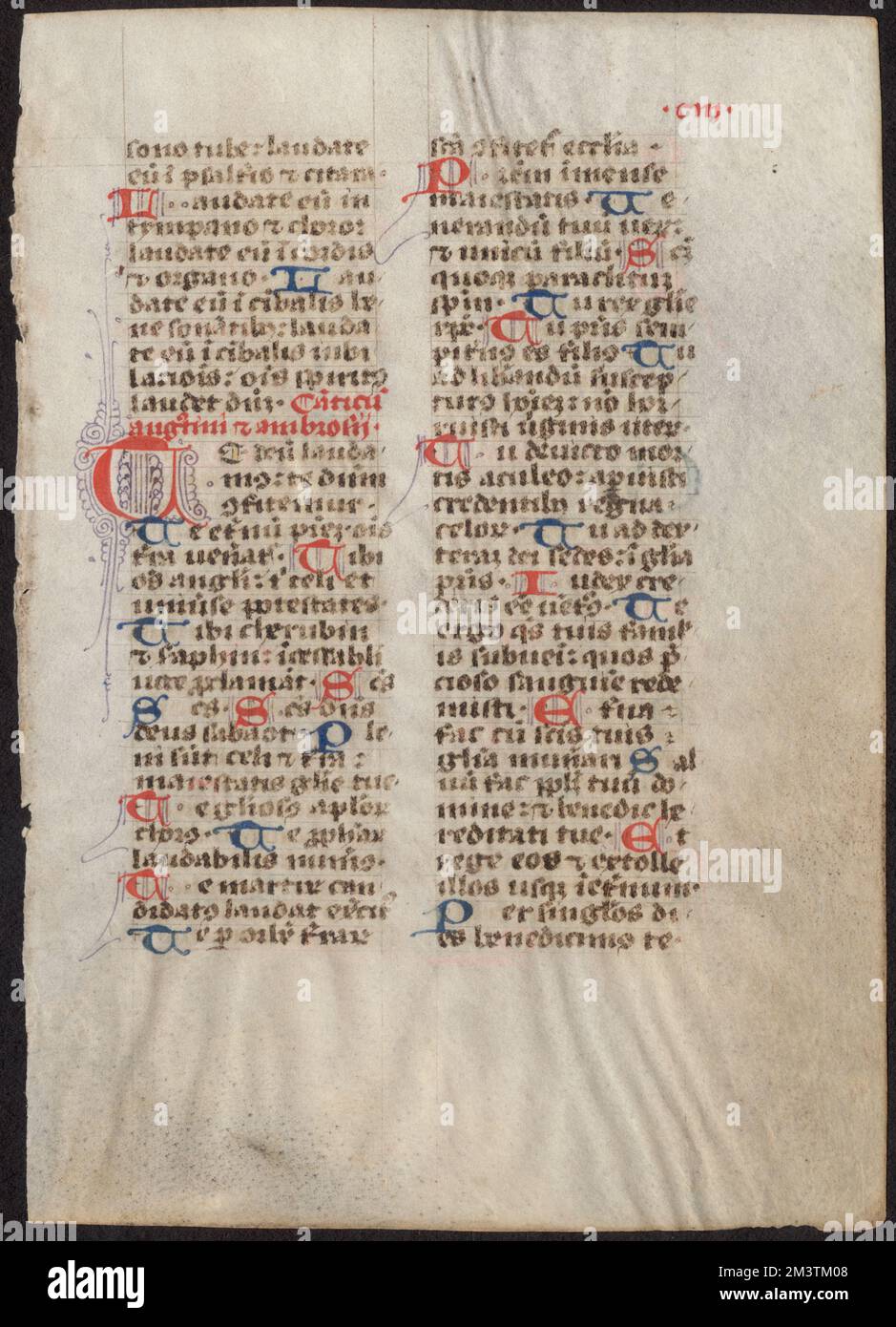 Roman Script Renaissance Single leaf from a 13th-century breviary : in Latin ,. Medieval and ...