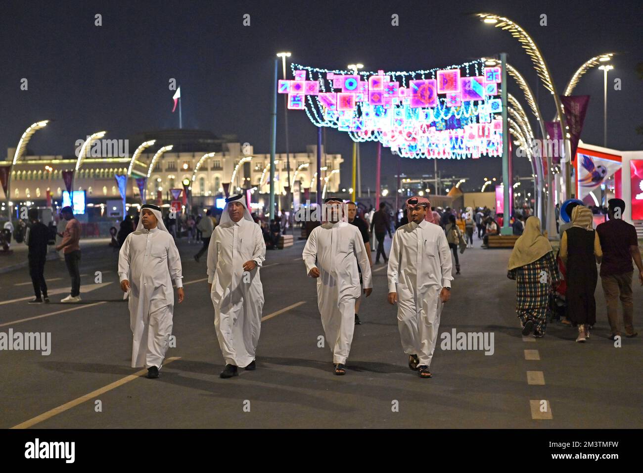 Impressions from Doha/Qatar on December 16, 2022. Visitors at the FIFA