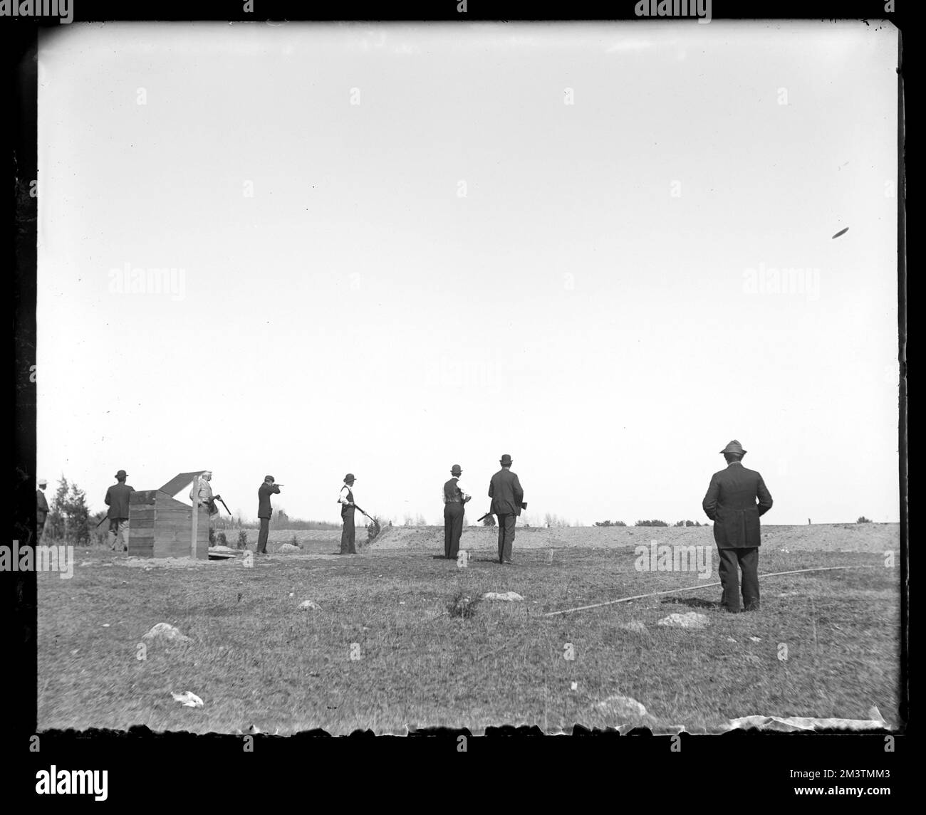 Skeet shooters, possibly Hingham Gun Club , Activities. Hingham Public