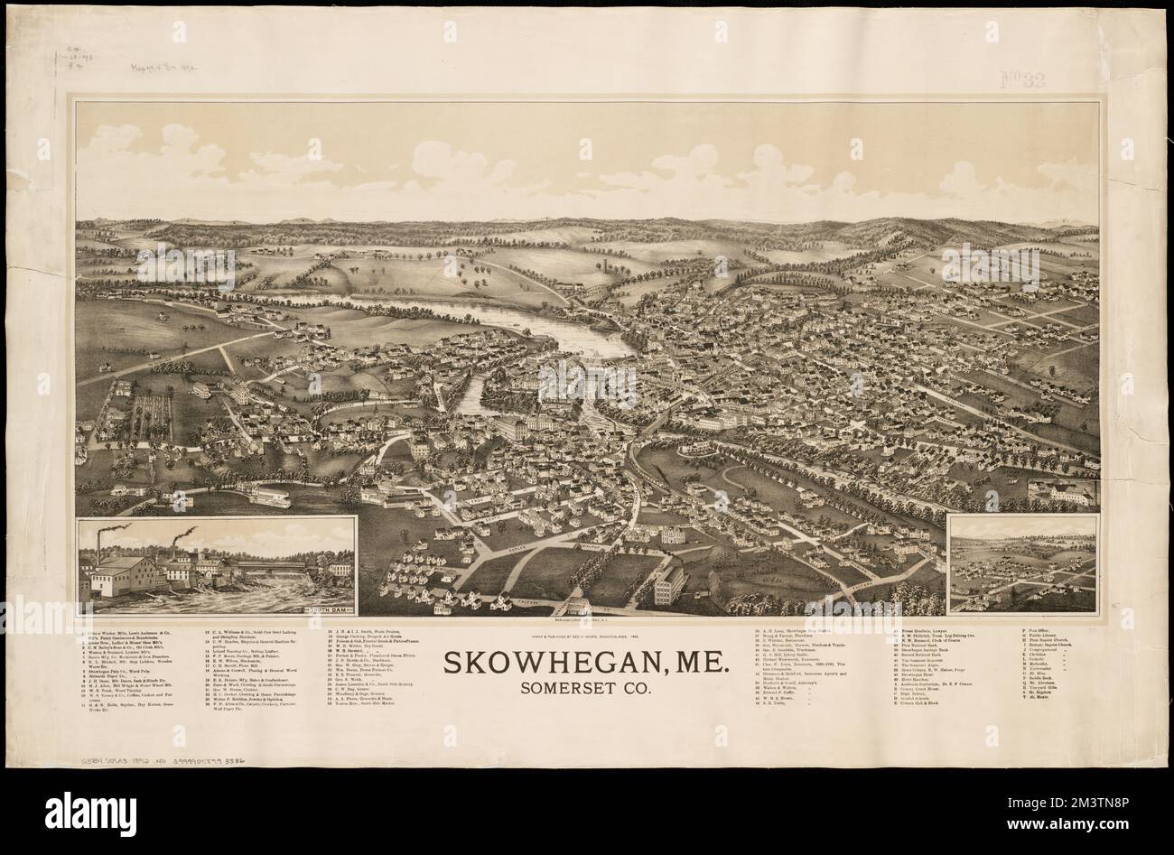Skowhegan, Me Somerset Co , Skowhegan Me., Aerial views Norman B