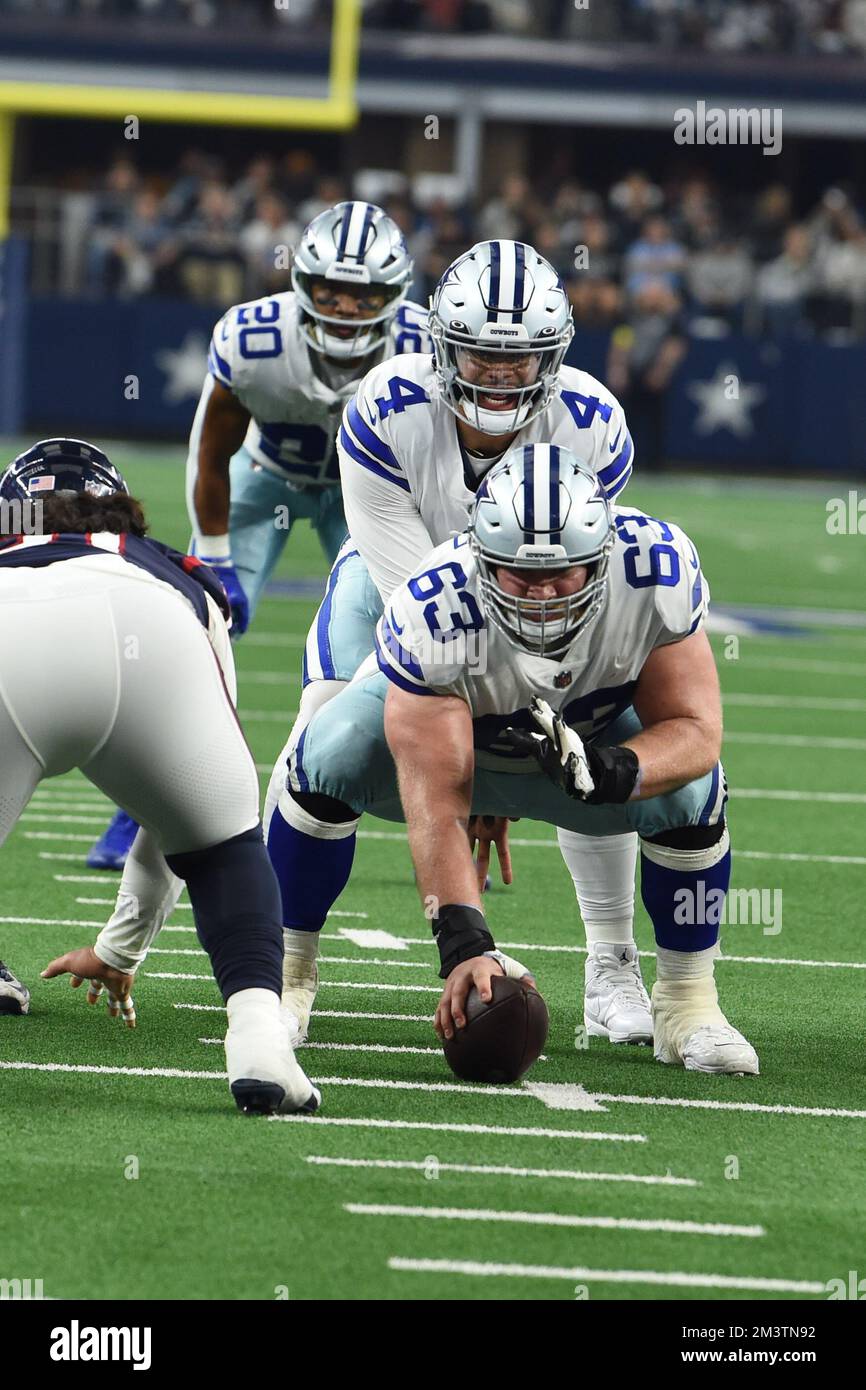 Arlington, Texas, USA. 11th Dec, 2022. Fox SportsÃ• LAURA OKMIN interviews  Dallas Cowboys quarterback DAK PRESCOTT (4) after the NFL football game  between the Houston Texans and the Dallas Cowboys on December