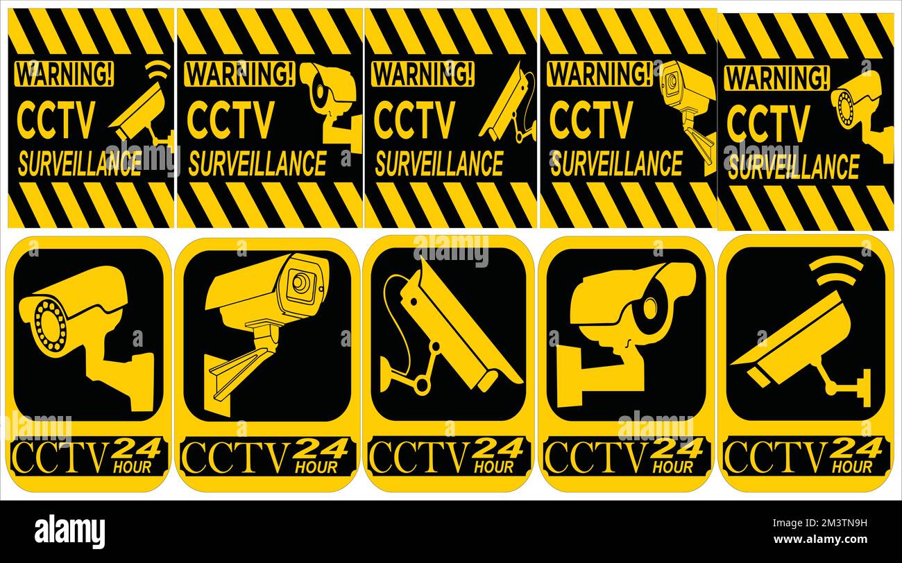 Security cameras background Stock Vector Images - Alamy