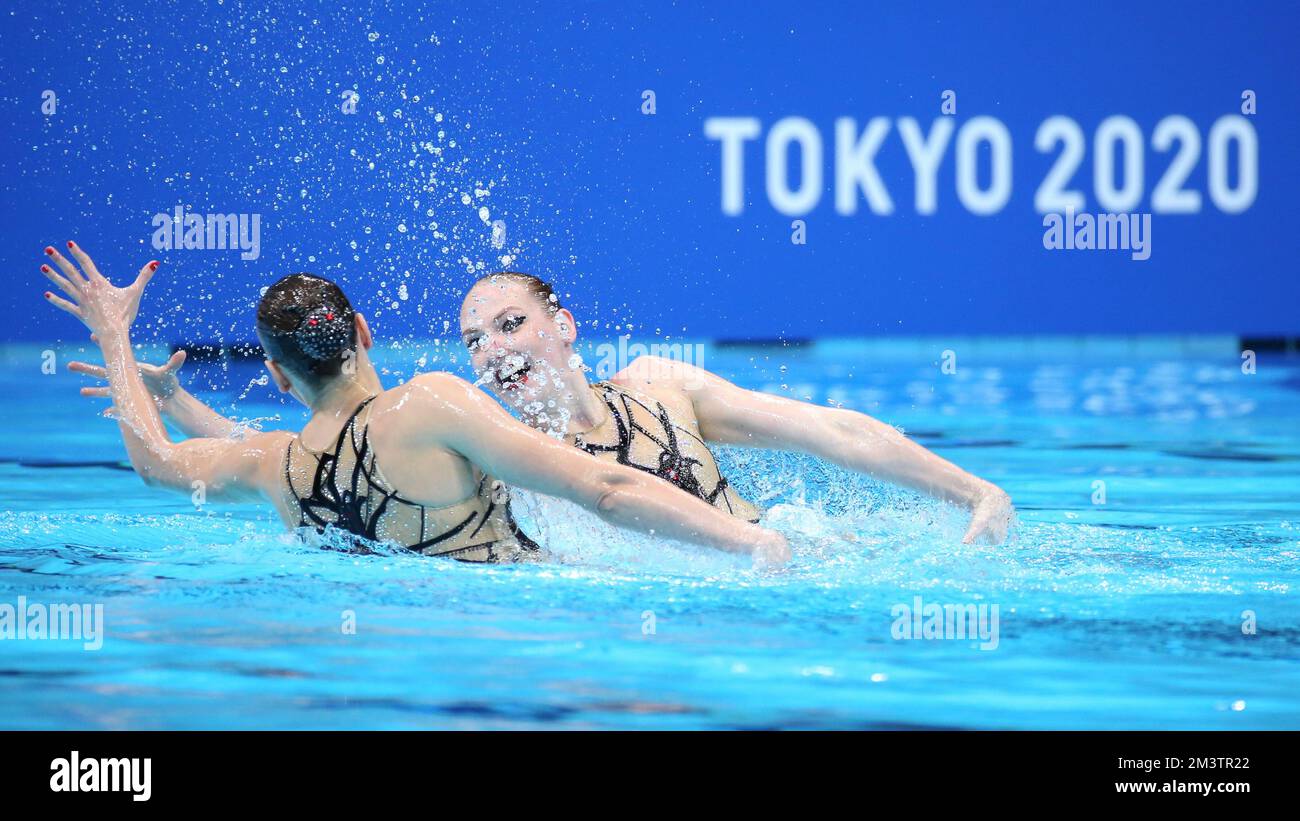 AUG 4, 2021 TOKYO, JAPAN Svetlana ROMASHINA and Svetlana