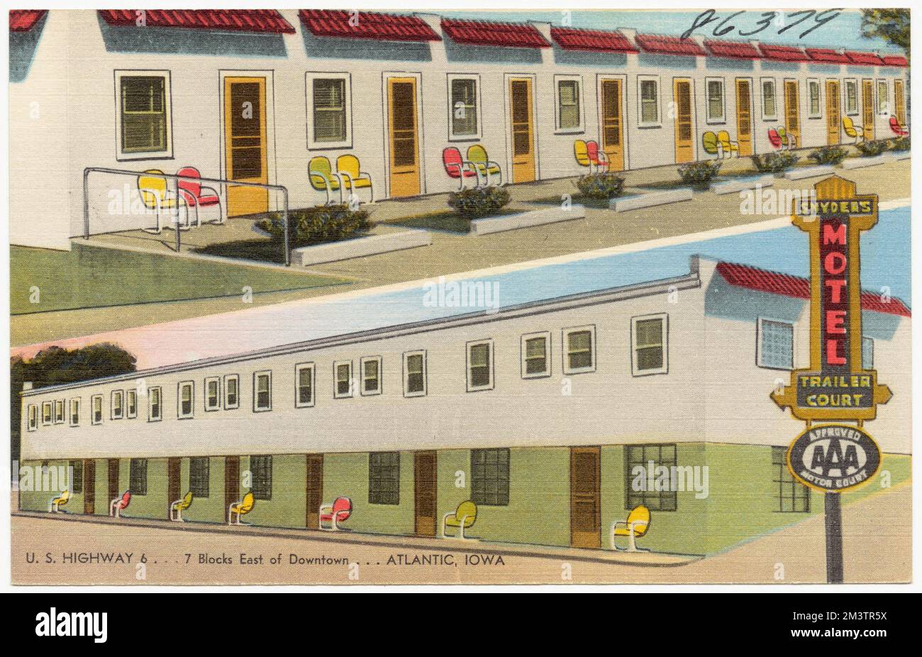 Snyder's Motel, U. S. Highway 6... 7 blocks east of downtown