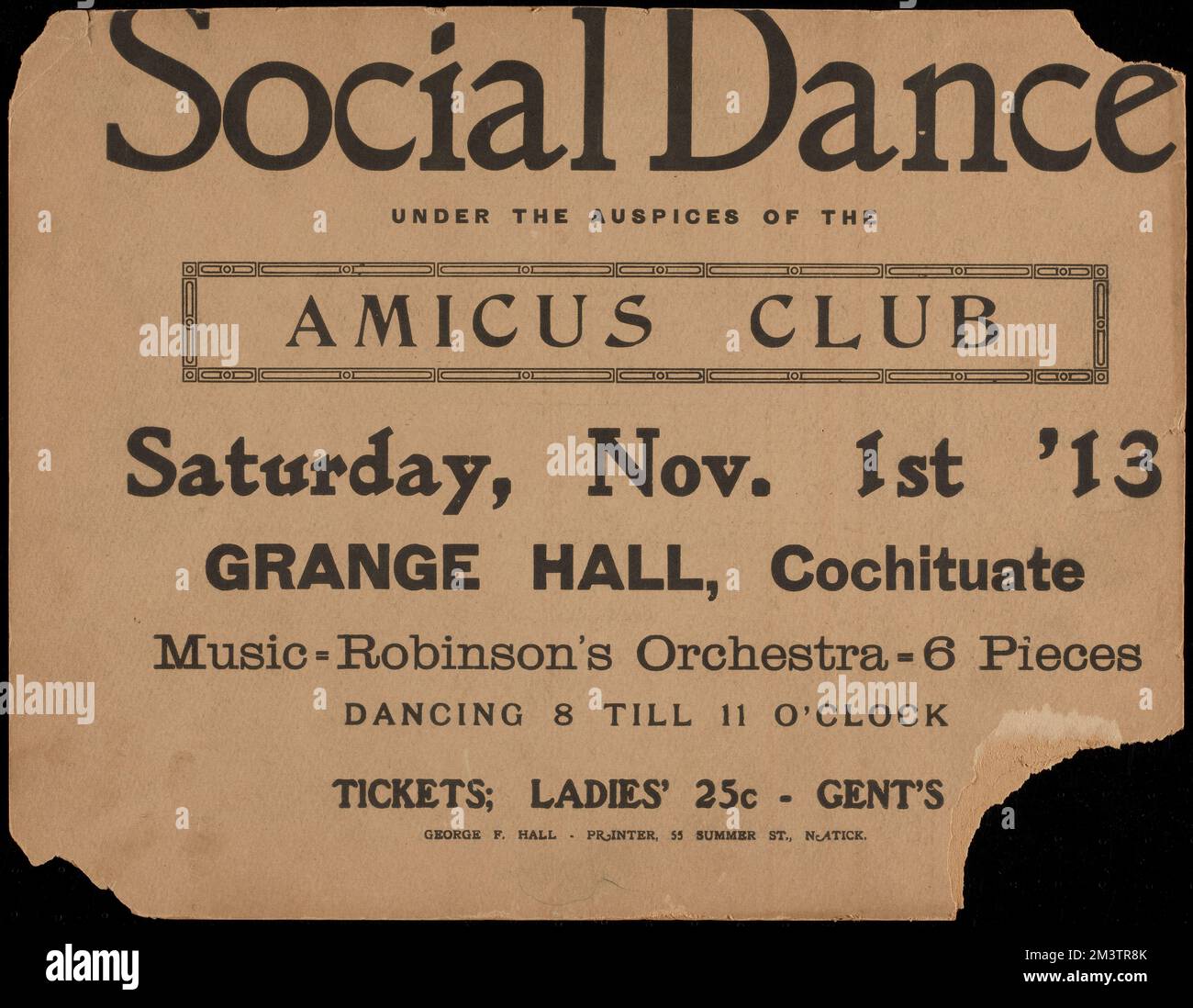 Social Dance , Dance parties. Wayland Historical Society Collection