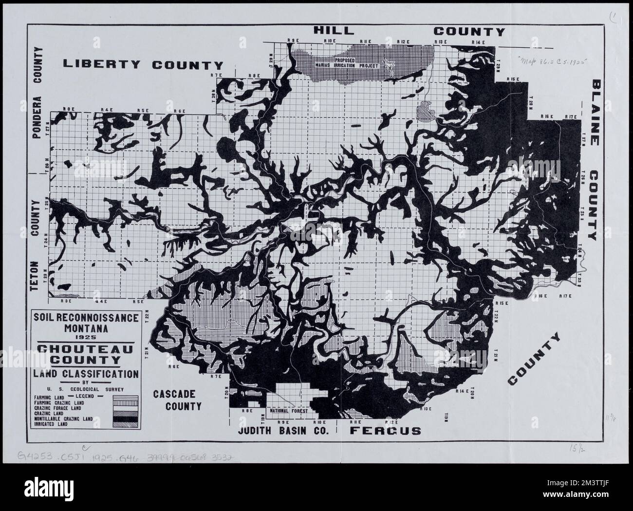 Soil reconnoissance, Montana 1925 Chouteau County , Chouteau County