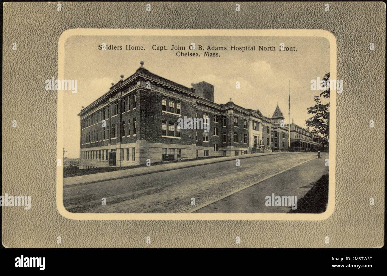 Soldiers home. Capt. John G.B. Adams Hospital North Front, Chelsea