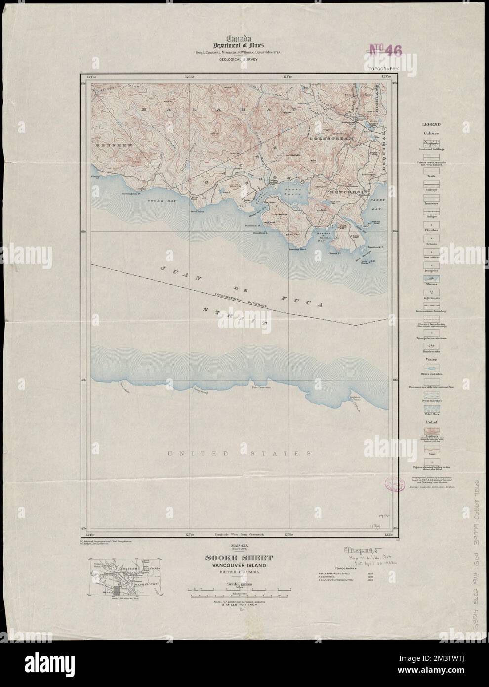 Sooke sheet, Vancouver Island, British Columbia , Sooke Region B.C., Maps, Vancouver Island B.C