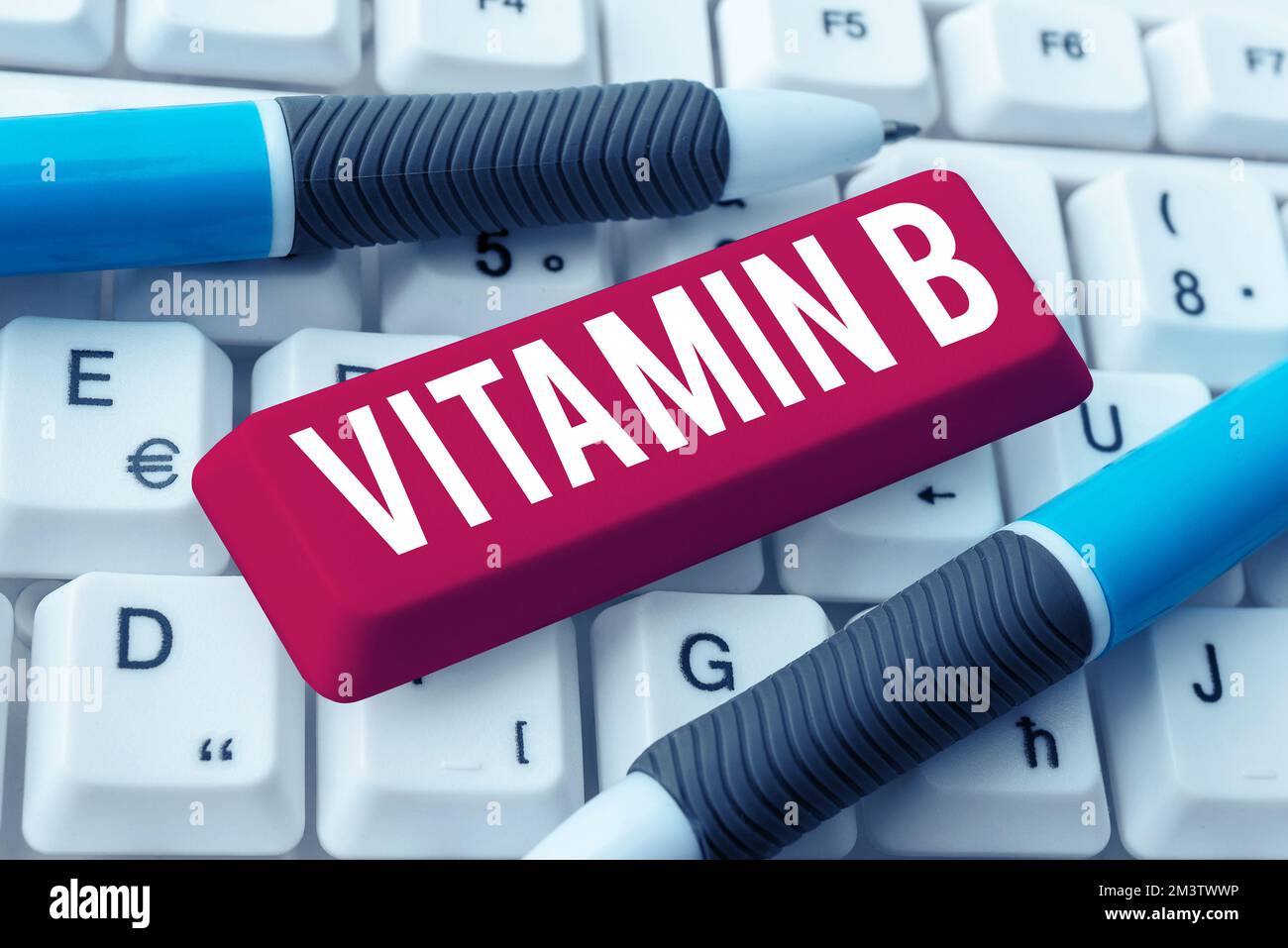 Handwriting text Vitamin B. Concept meaning Nutrient that helps keep