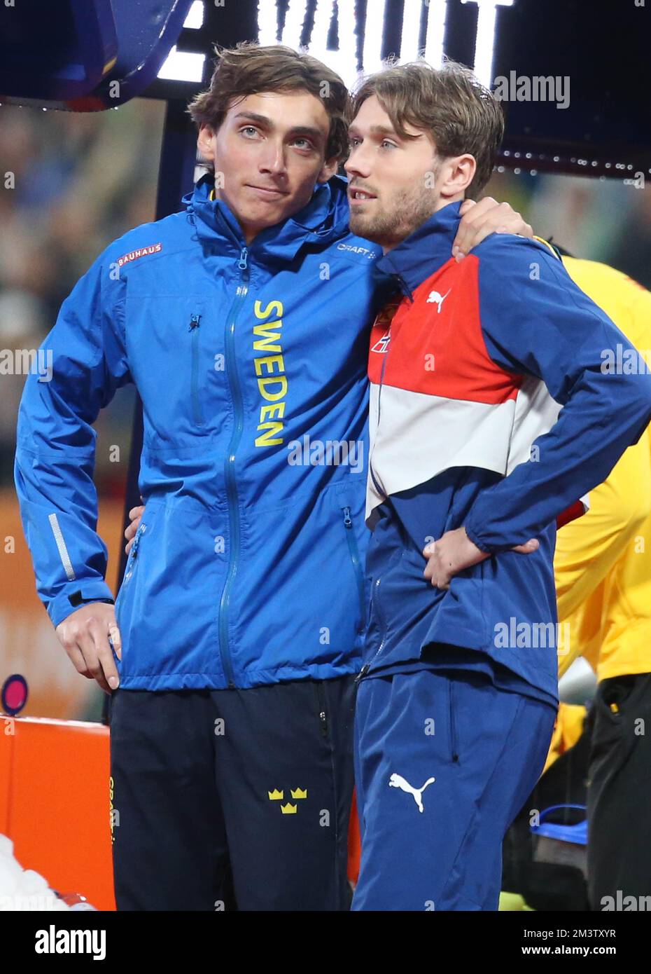 DUPLANTIS Armand of Sweden and COLLET Thibaut of FranceMEN'S POLE VAULT ...