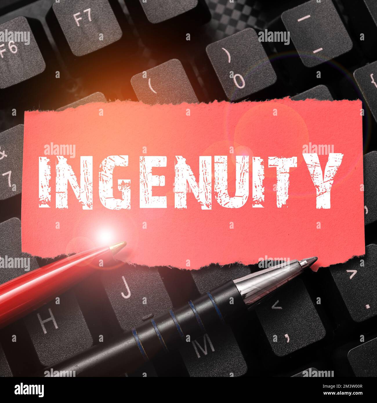 Sign displaying Ingenuity. Business showcase the quality of being ...