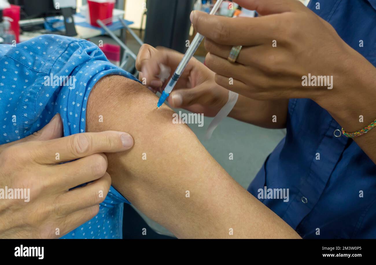 Vaccination application Stock Photo