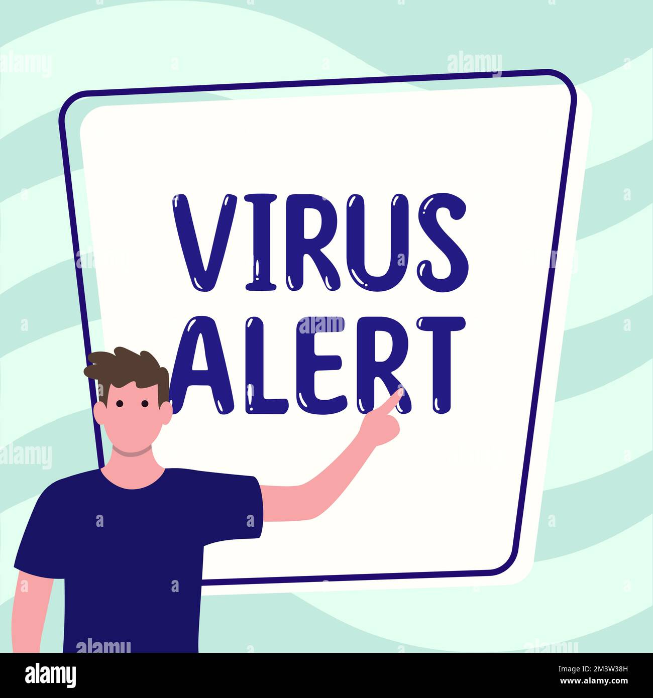 Text sign showing Virus Alert. Word for message warning of a non ...