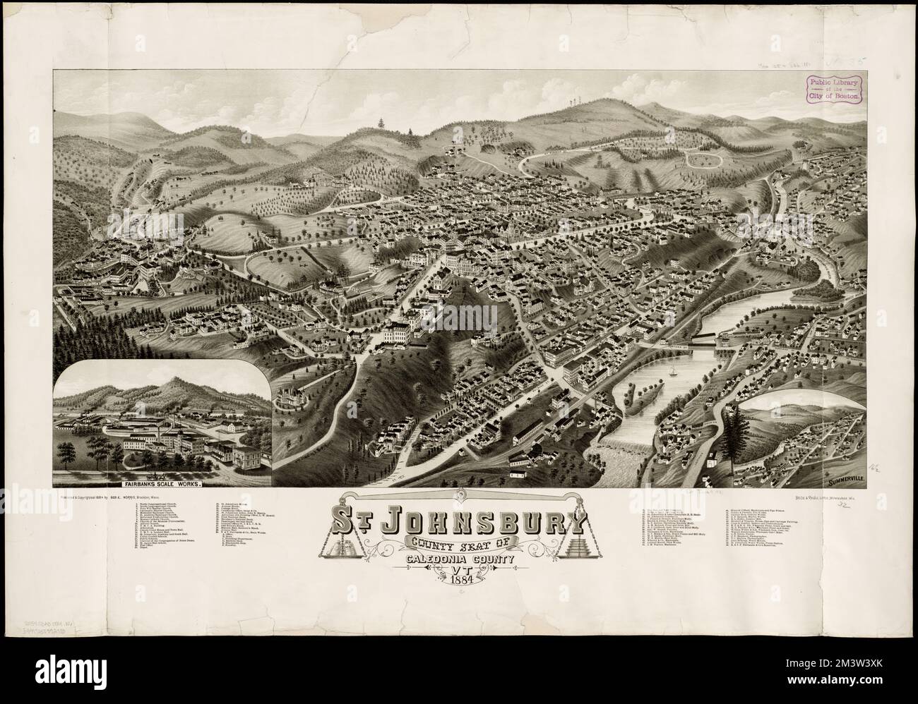 Map of st johnsbury hires stock photography and images Alamy