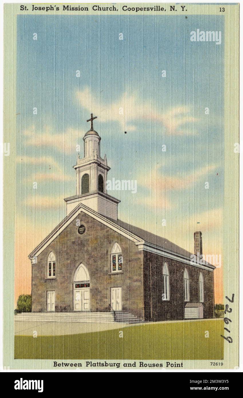 St. Joseph's Mission Church, Coopersville, N. Y., between Plattsburg