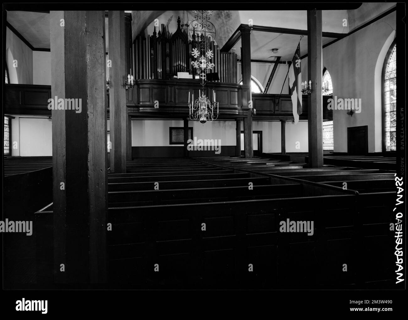 St. Michael's Church, interior including organ , Interiors, Pews