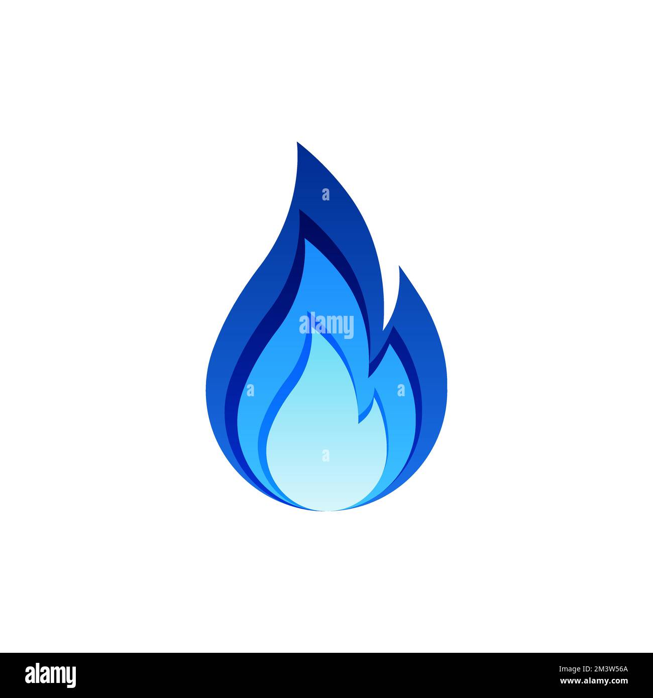 blue gas icon logo design concept isolated on white background. vector