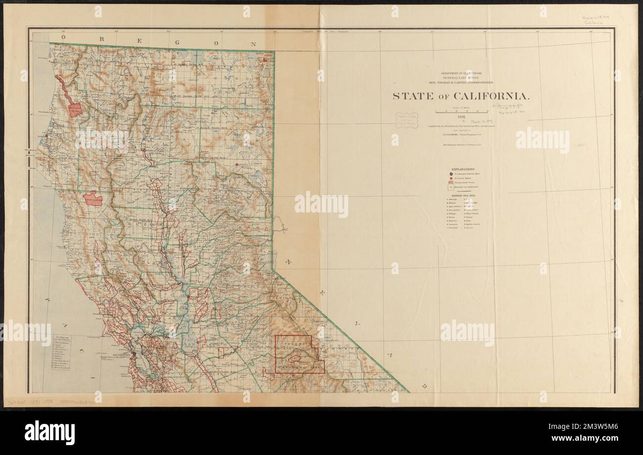 State of California , Land grants, California, Maps, California