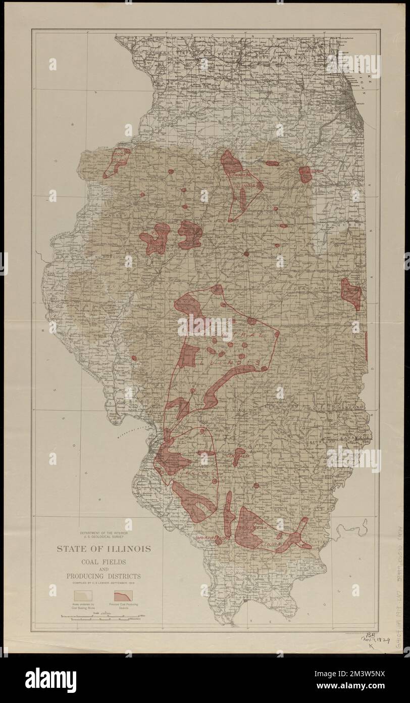 State of Illinois coal fields and producing districts , Coal mines and