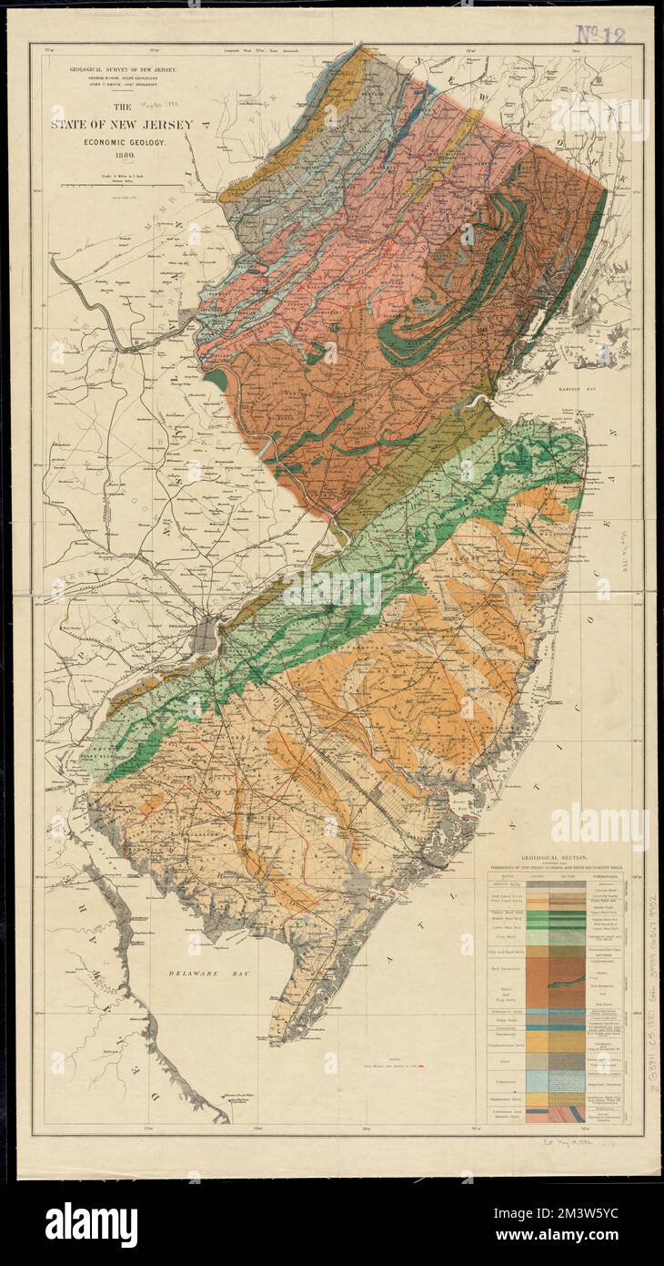 The state of New Jersey economic - The State Of New Jersey Economic Geology Geology New Jersey Maps Soils New Jersey Maps Iron Mines And Mining New Jersey Maps New Jersey Maps Norman B Leventhal Map Center Collection 2M3W5YC