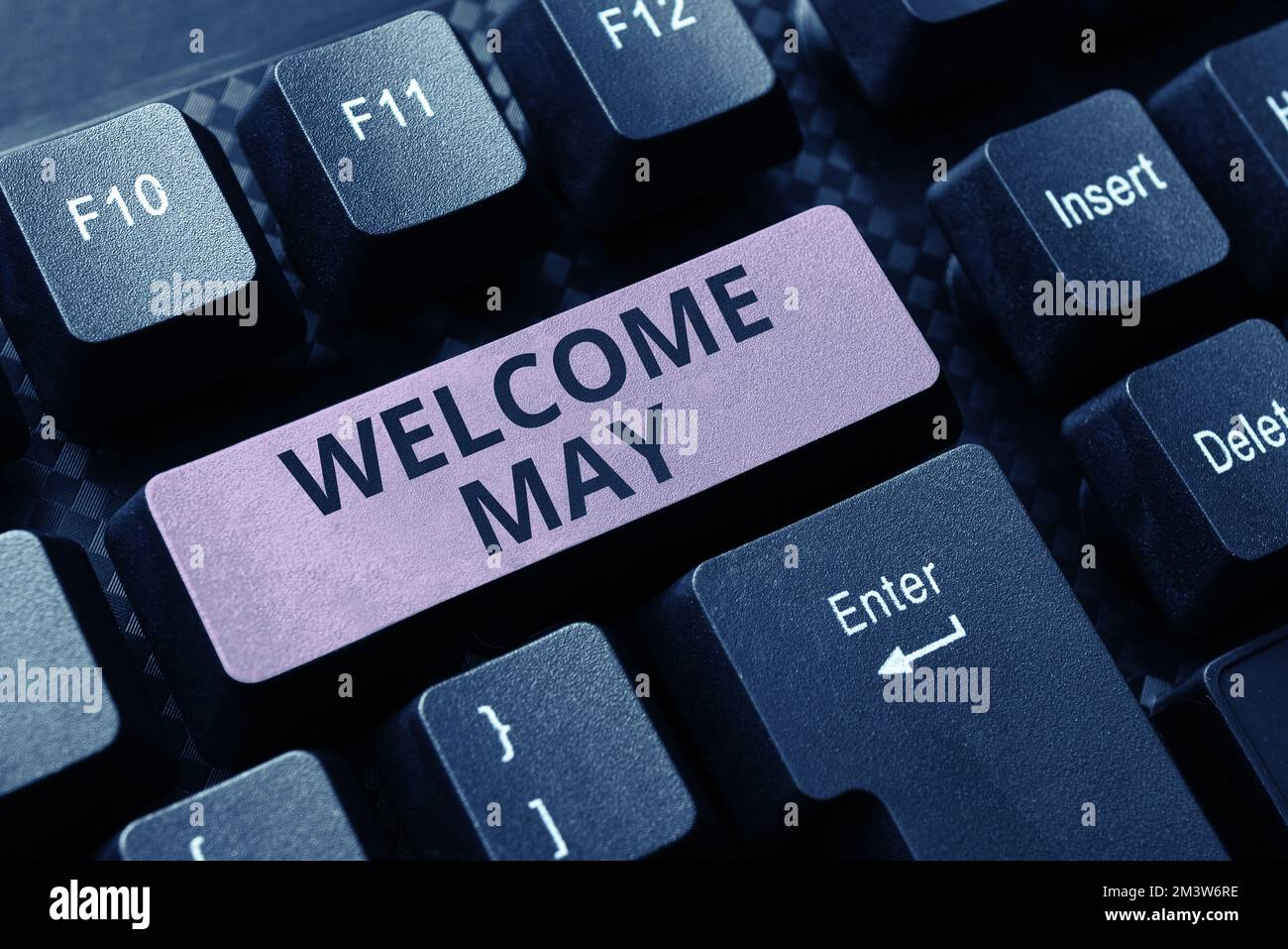 Conceptual display Welcome May Business overview Calendar Sixth Month