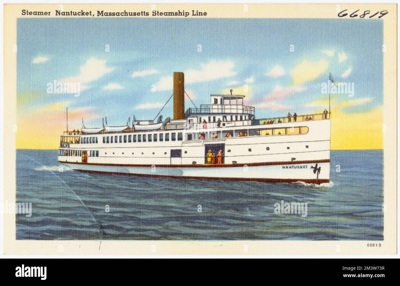 Steamer Nantucket, Massachusetts Steamship Line , Steamboats, Tichnor ...