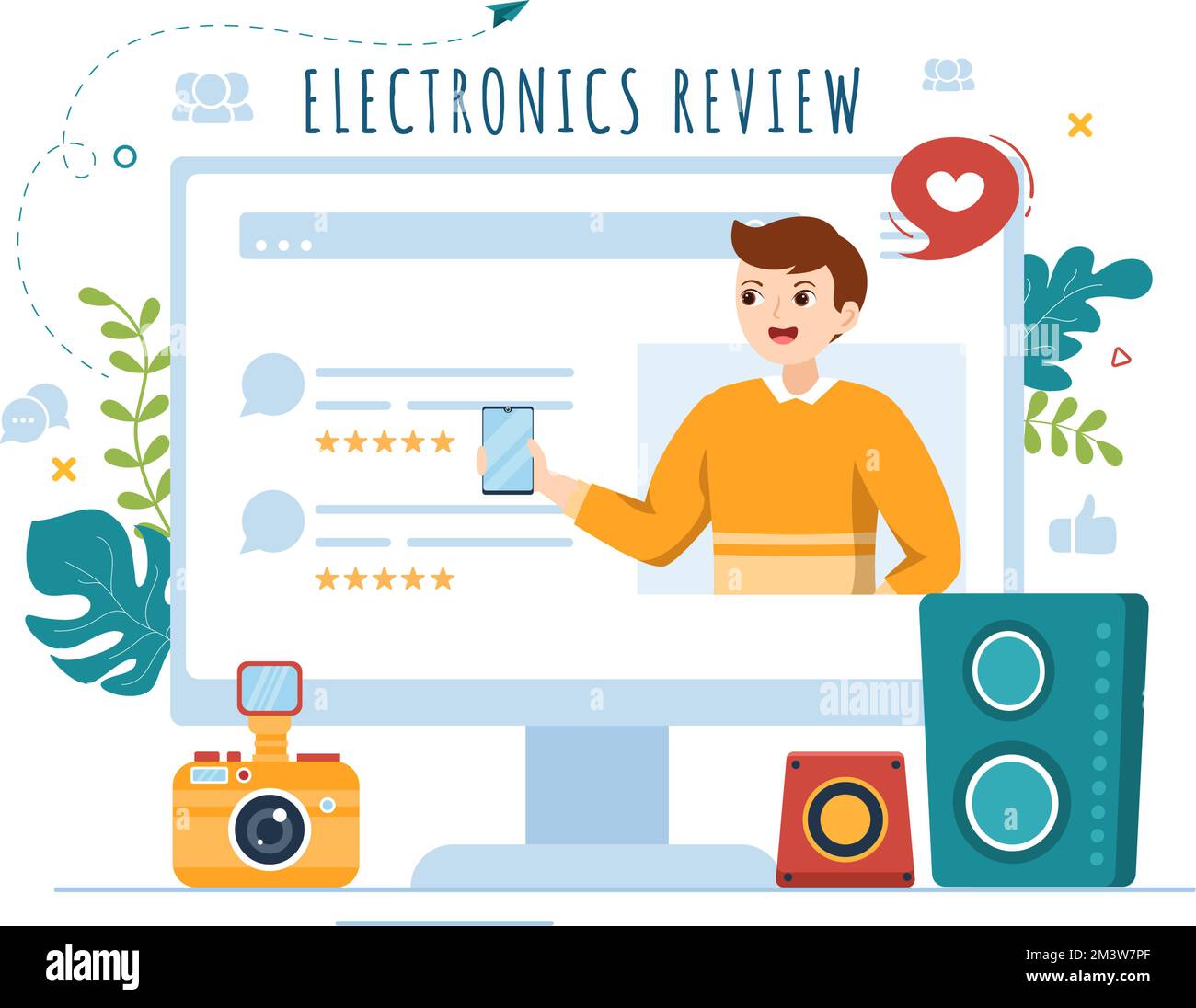 Electronics Review with Customer Rating Quality of Service or