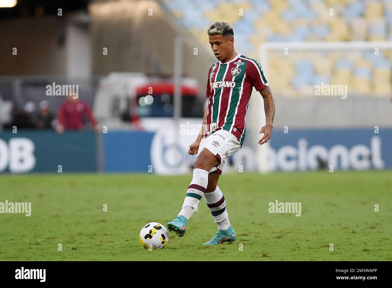 Rio de Janeiro, Brazil,November 5, 2022. Football player Matheus Martins of fluminense team, during the fluminense vs. São Paulo game for the Brazilia Stock Photo