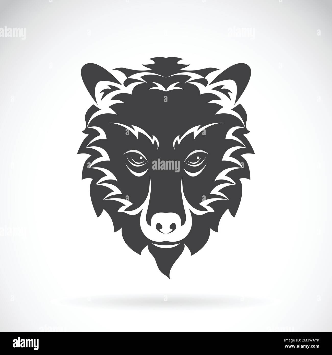 Vector of bear head on a white background. Vector bear head for your ...
