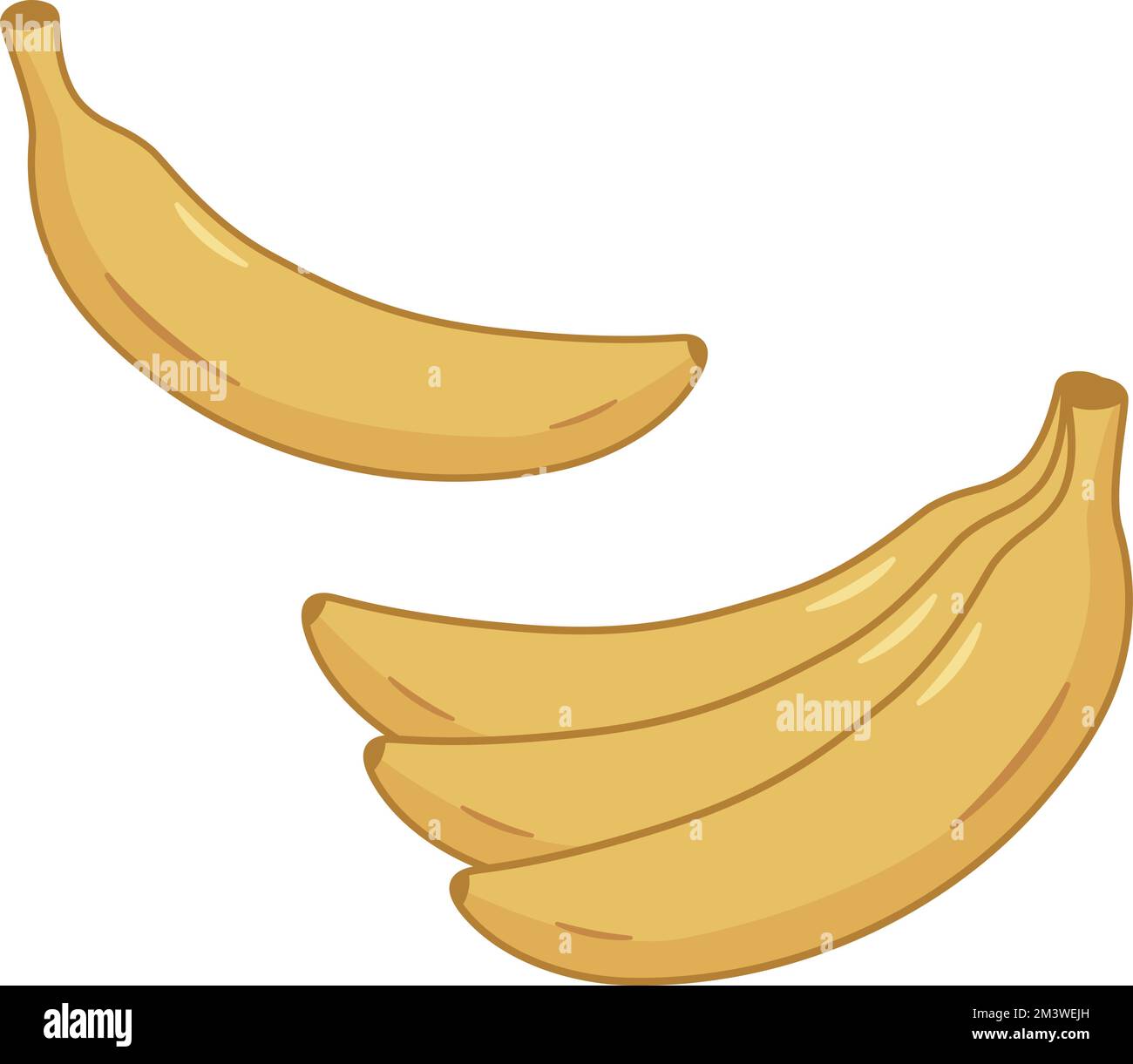 Set of cute banana cartoon vector illustration Stock Vector Image & Art