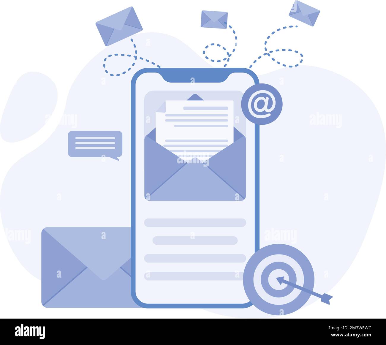 Email page mockup Stock Vector Images - Alamy