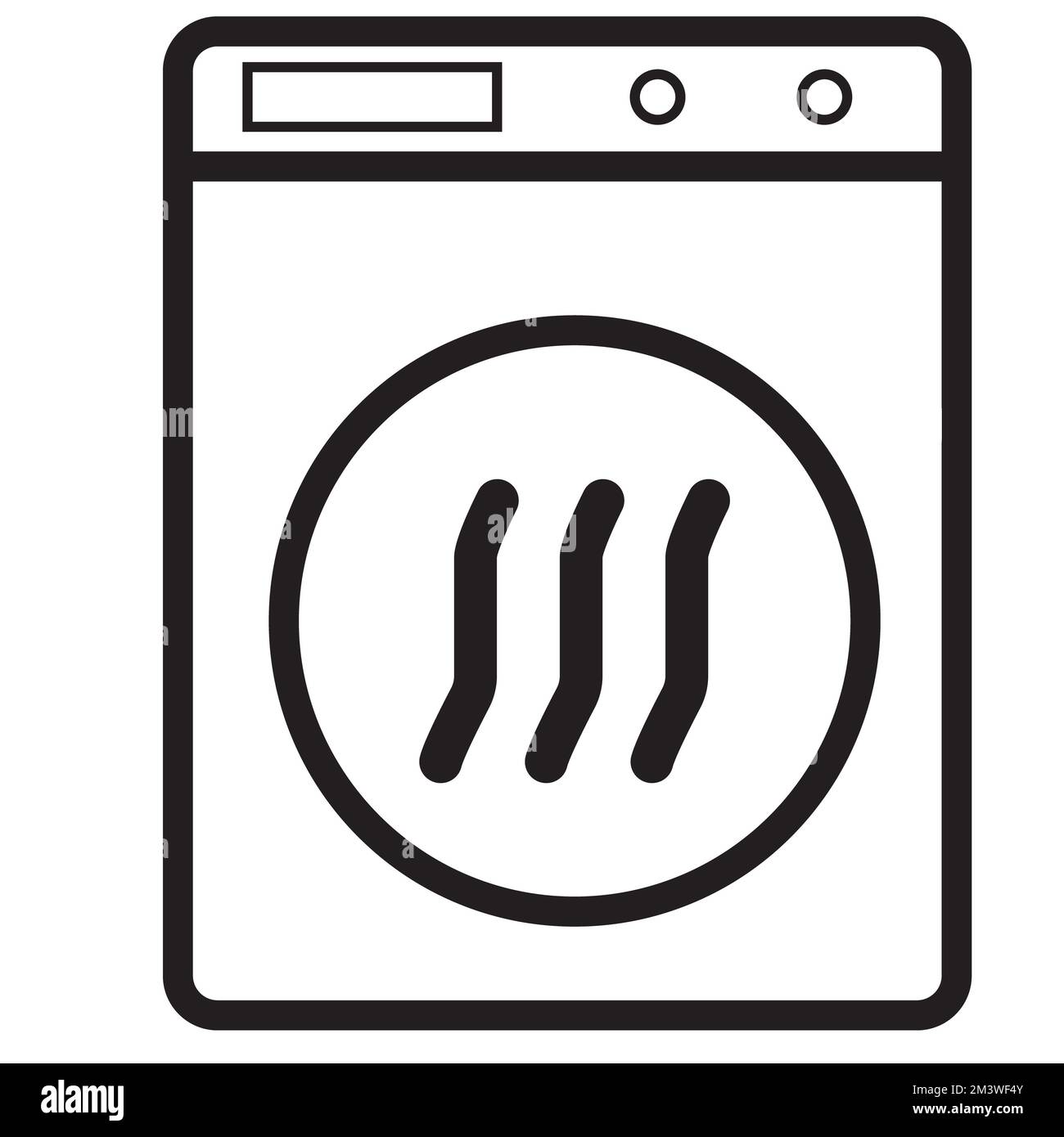 Tumble dryer icon on white background. Tumble dryer sign. flat style