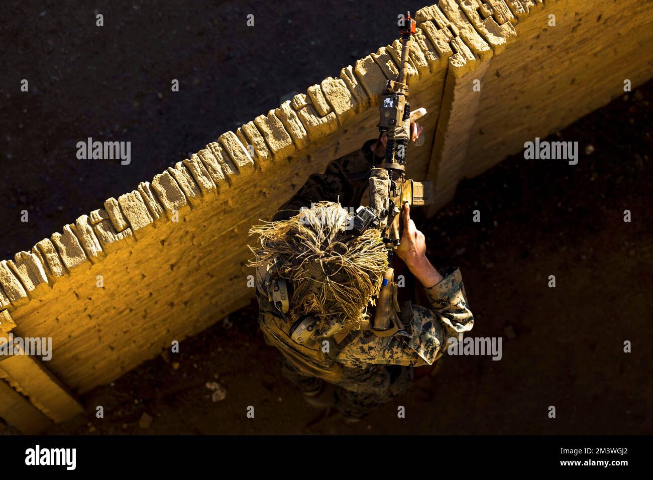 Camp Pendleton, California, USA. 7th Dec, 2022. U.S. Marine Cpl. Ty Smith, a rifleman with Lima Company, 3rd Battalion, 1st Marine Regiment, 1st Marine Division, posts security during Steel Knight 23 at Marine Corps Base Camp Pendleton, California, December. 7, 2022. Steel Knight is an annual combined arms live-fire exercise which ensures 1st MARDIV is optimized for naval expeditionary warfare in contested spaces, and is purpose-built to facilitate future operations afloat and ashore. Smith is a native of Queen Creek, Arizona. (Credit Image: © Brayden Daniel/U.S. Marines/ZUMA Press Wire S Stock Photo