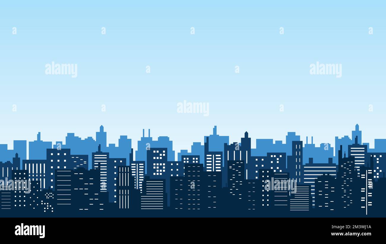 An illustration of a city building with many windows inside the ...