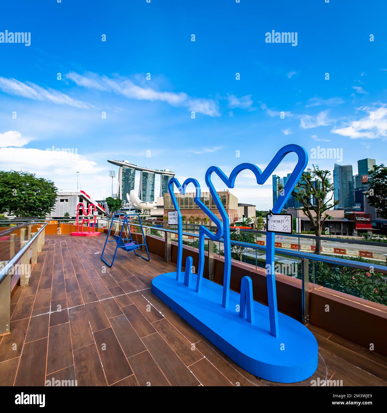 Board walk at Marina Square shopping mall, Singapore Stock Photo Alamy