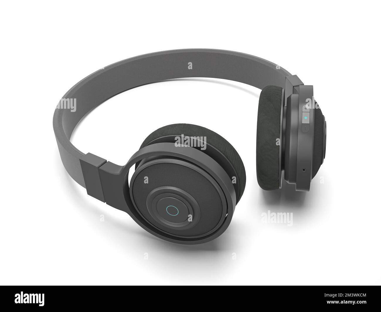 Headphones on a white background. 3d illustration Stock Photo - Alamy
